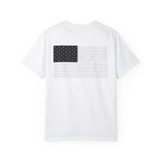 American flag made of bible verses Christian t-shirt